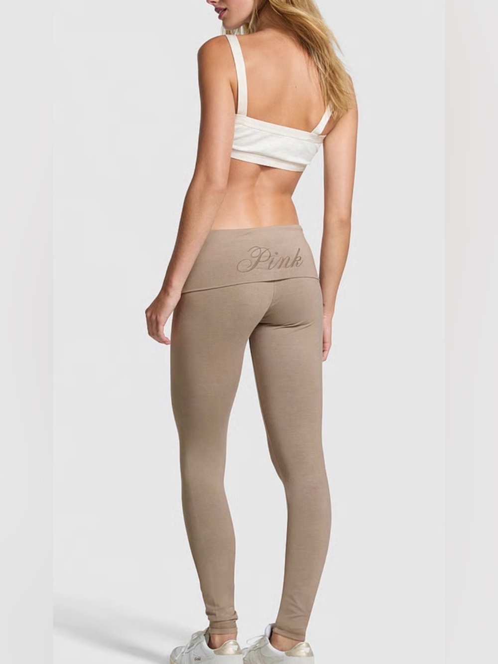 PINK Victoria's Secret ALL DAY FOLDOVER COTTON LEGGINGS